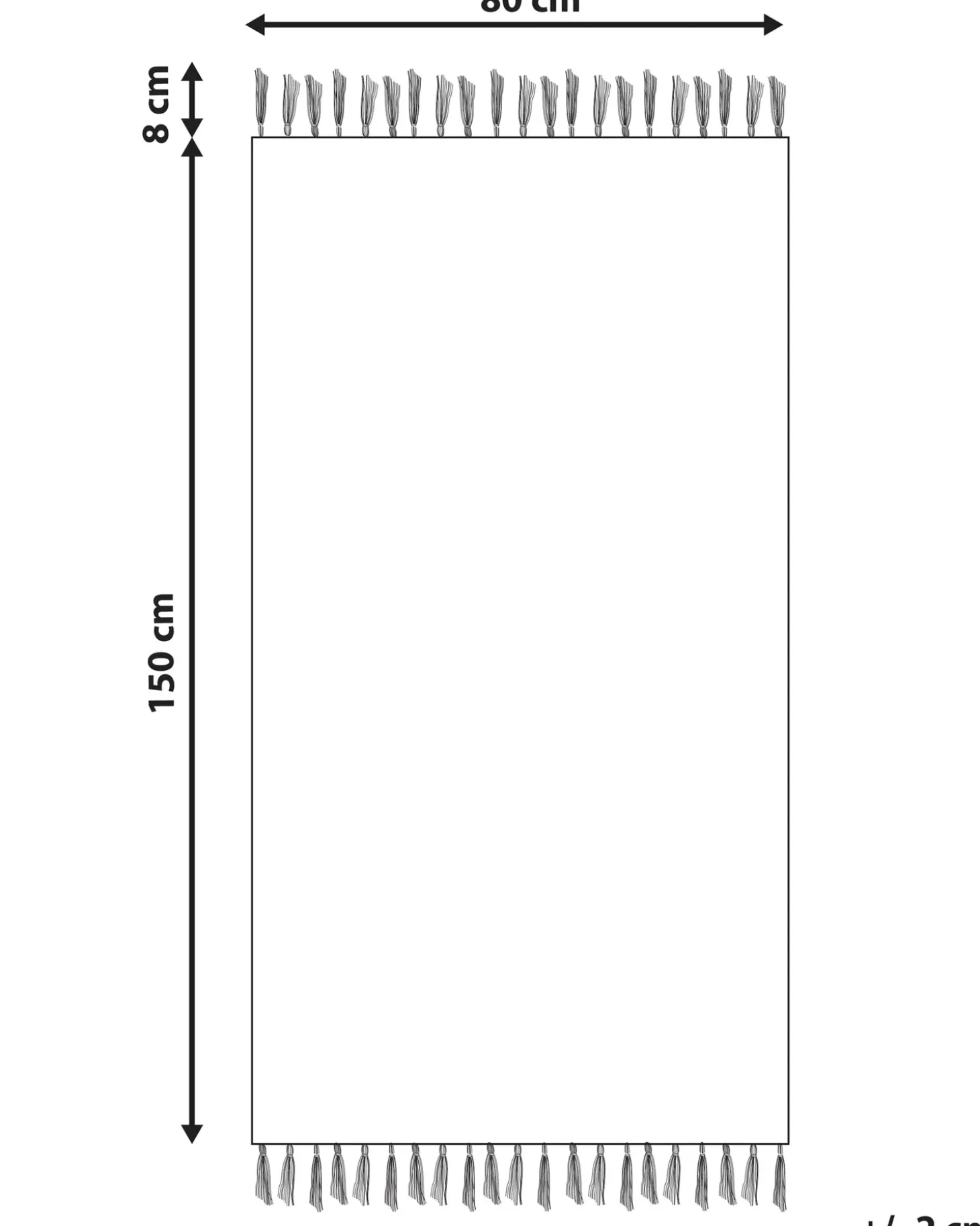 Gulvtæppe AREVIK Multifarvet 80 x 150 cm Uld Kelim