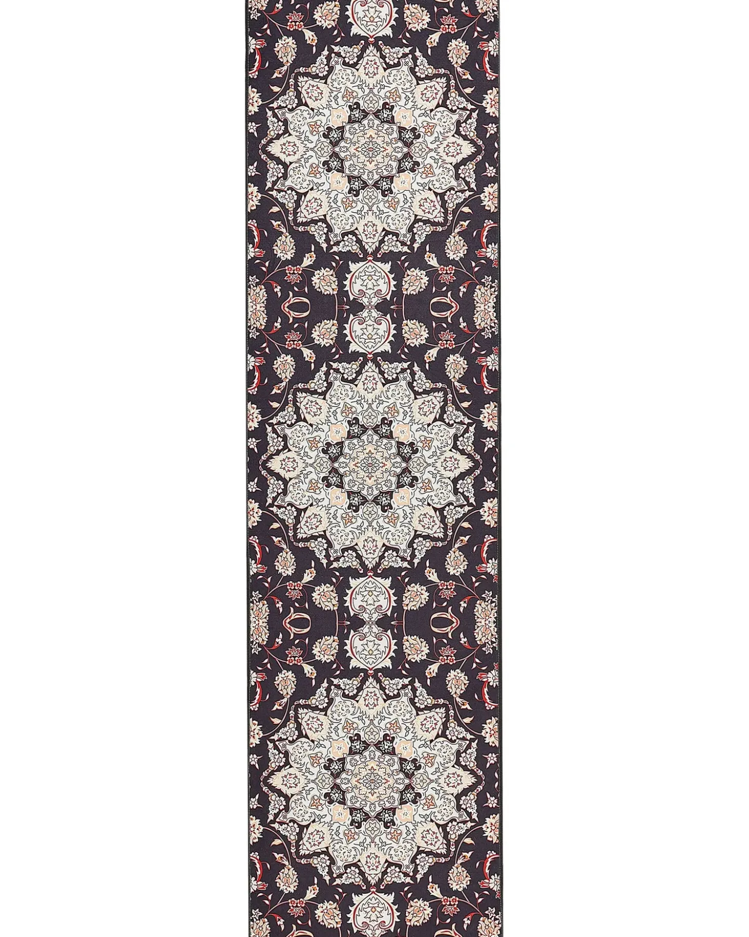 Gulvtæppe ARITAS Sort 80 x 300 cm