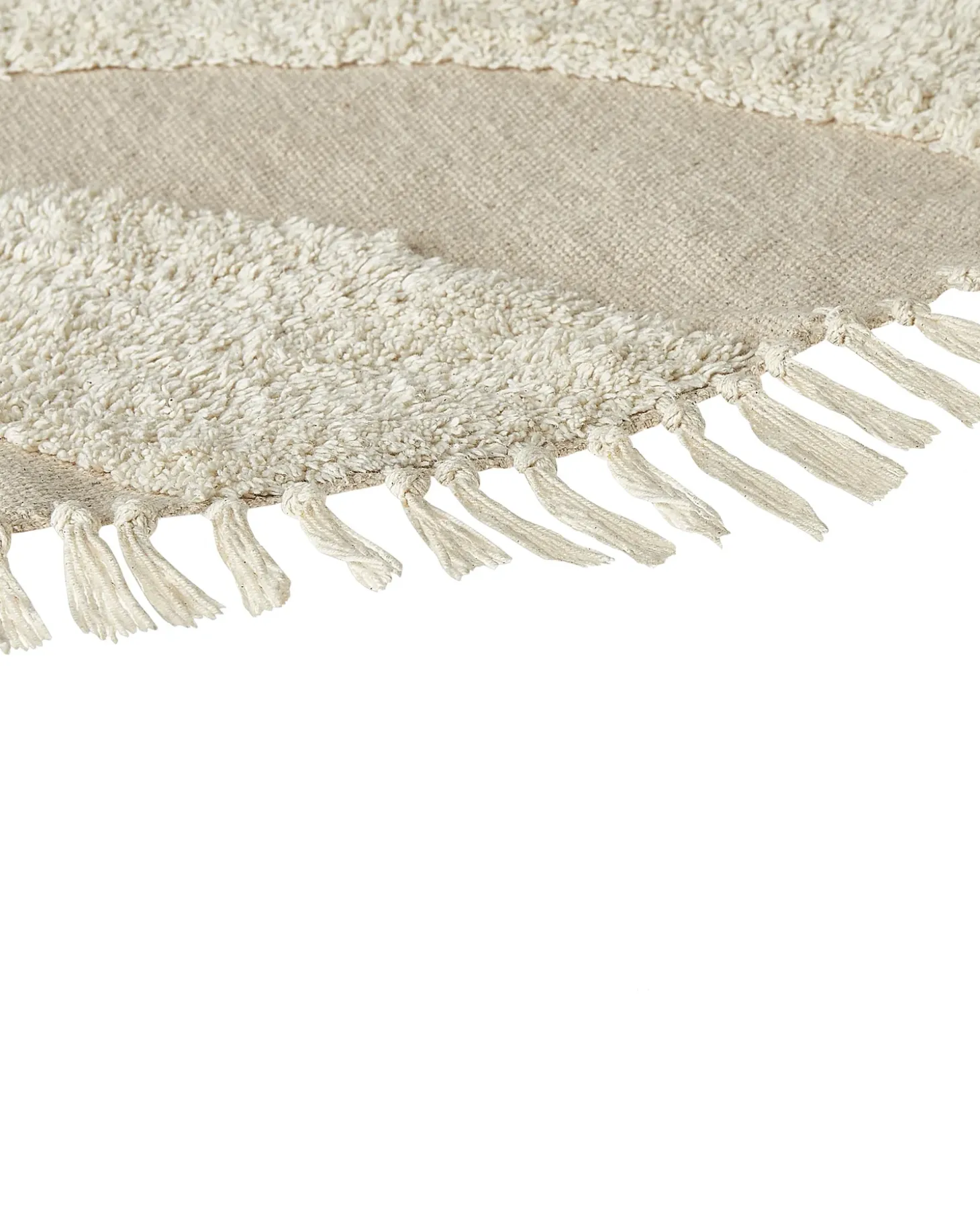 Gulvtæppe ARTMAK Beige ø 140 cm Bomuld