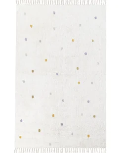 Gulvtæppe ASTAF Cremehvid 140 x 200 cm Bomuld