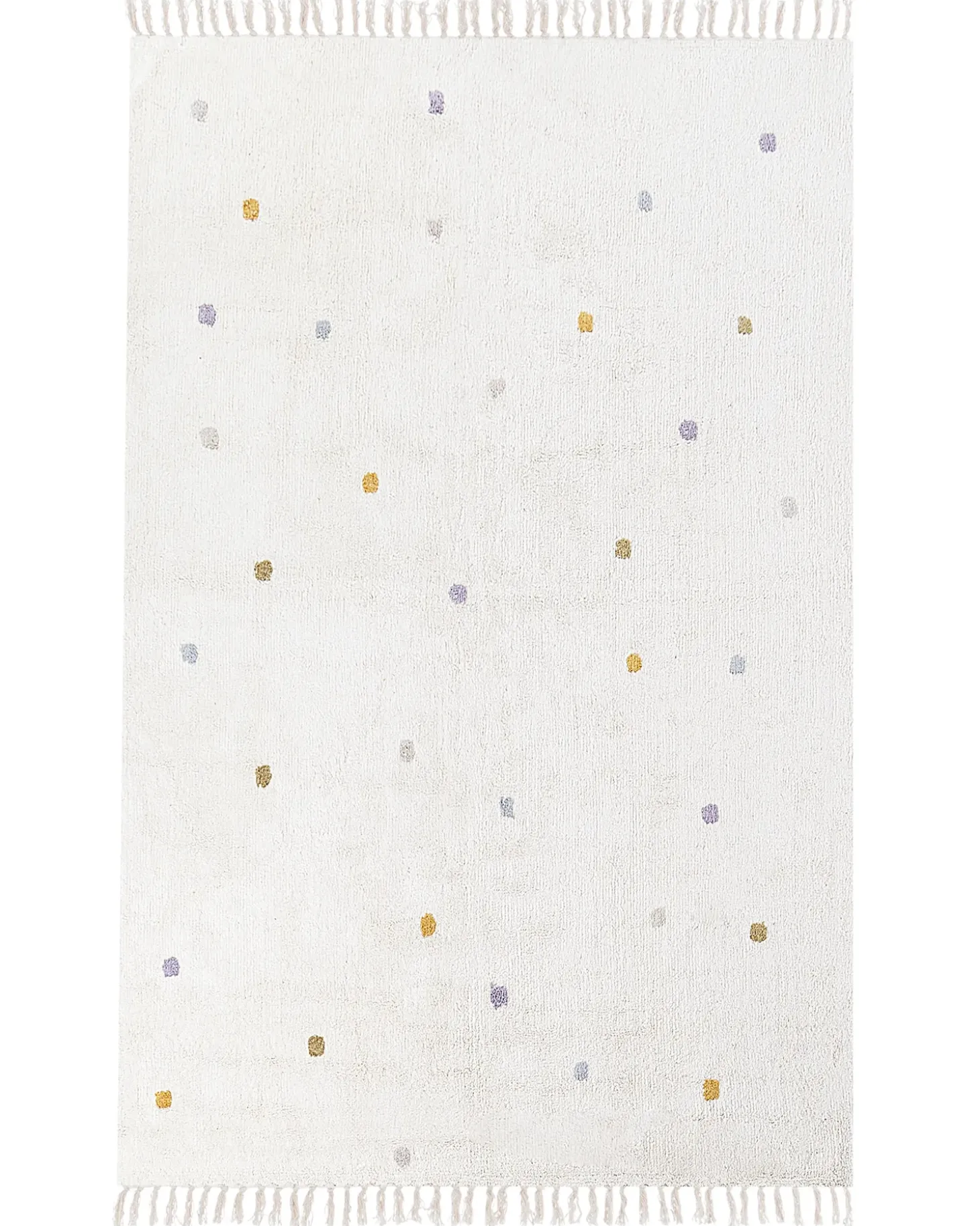 Gulvtæppe ASTAF Cremehvid 140 x 200 cm Bomuld