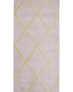 Gulvtæppe ATIKE Lyserød 80 x 150 cm Viskose