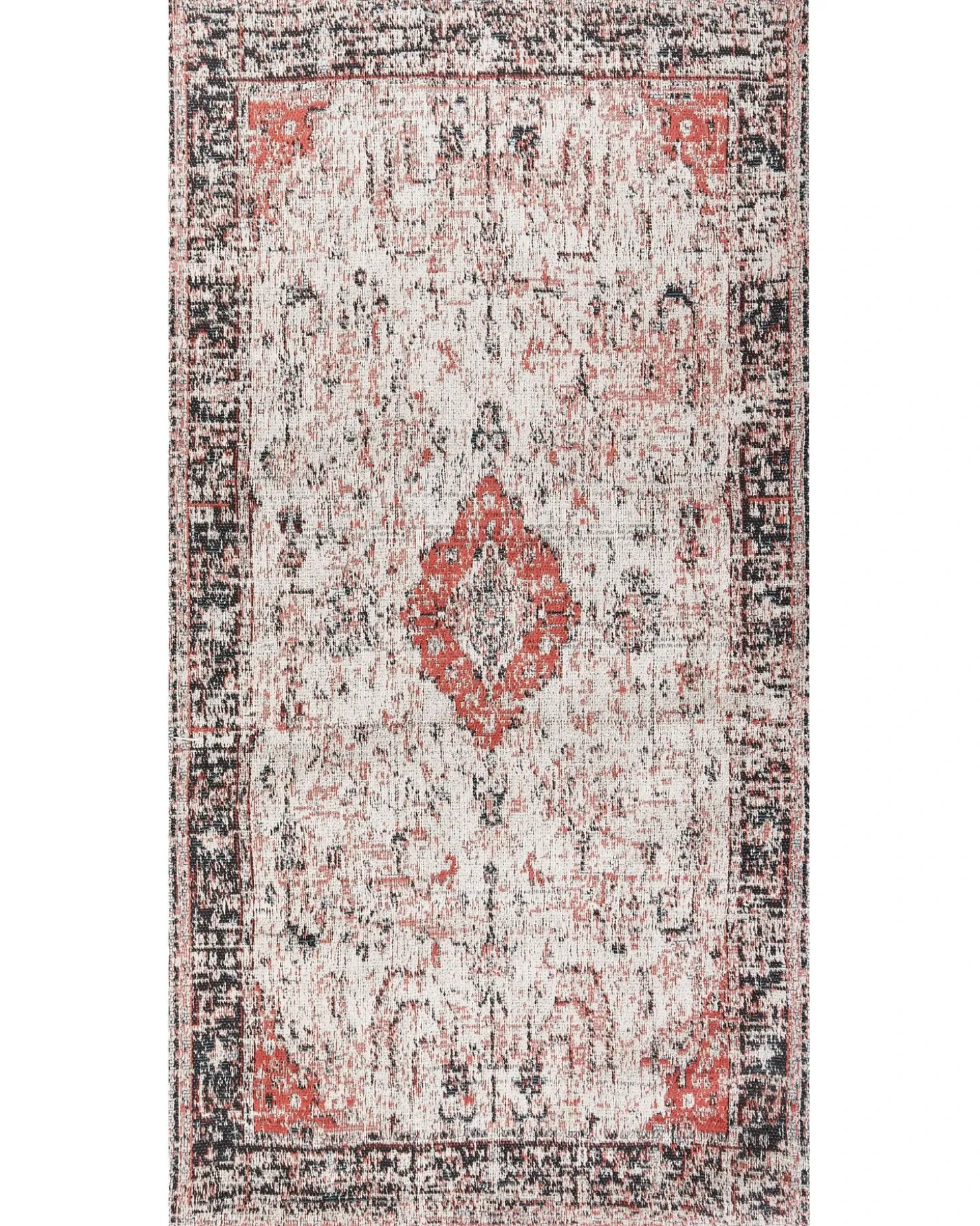 Gulvtæppe ATTERA Beige 80 x 150 cm Bomuld