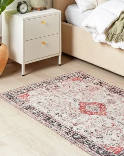 Gulvtæppe ATTERA Beige 80 x 150 cm Bomuld