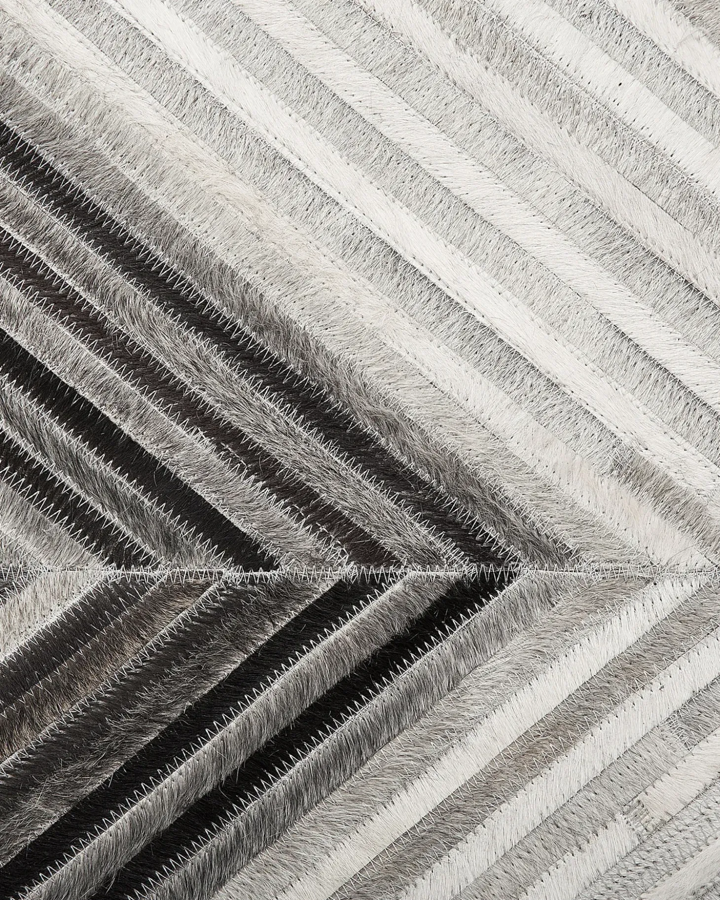 Gulvtæppe AYTEPE Grå 160 x 230 cm Ægte læder