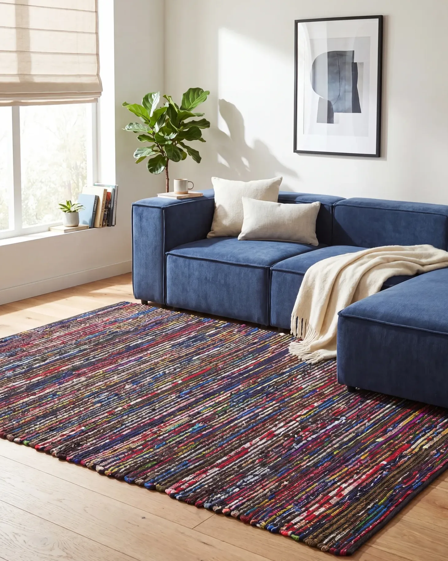 Gulvtæppe BARTIN Sort 160 x 230 cm