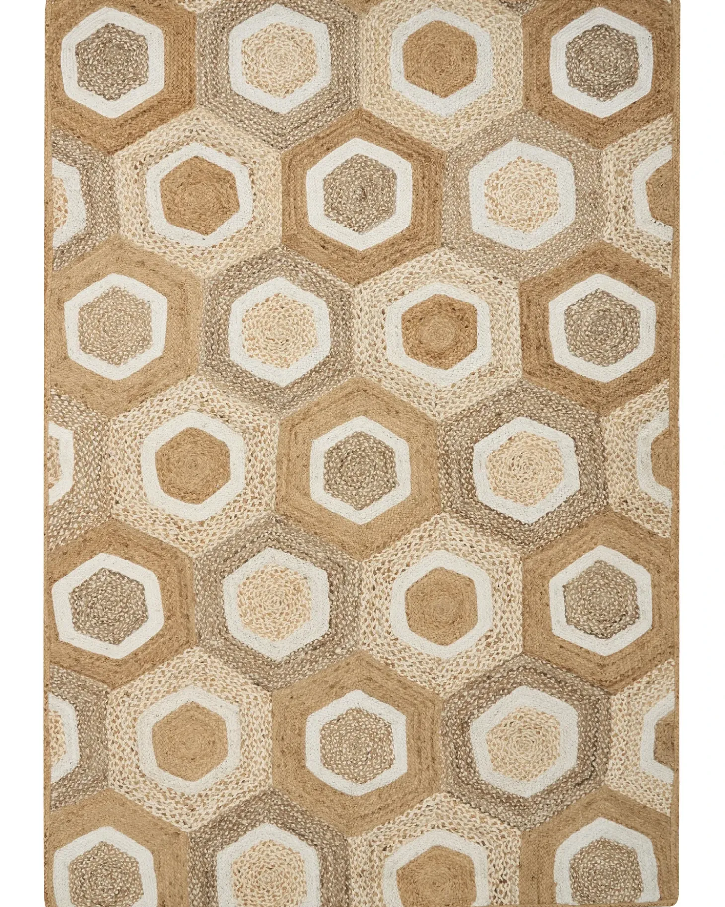 Gulvtæppe BASOREN Beige 160 x 230 cm Jute