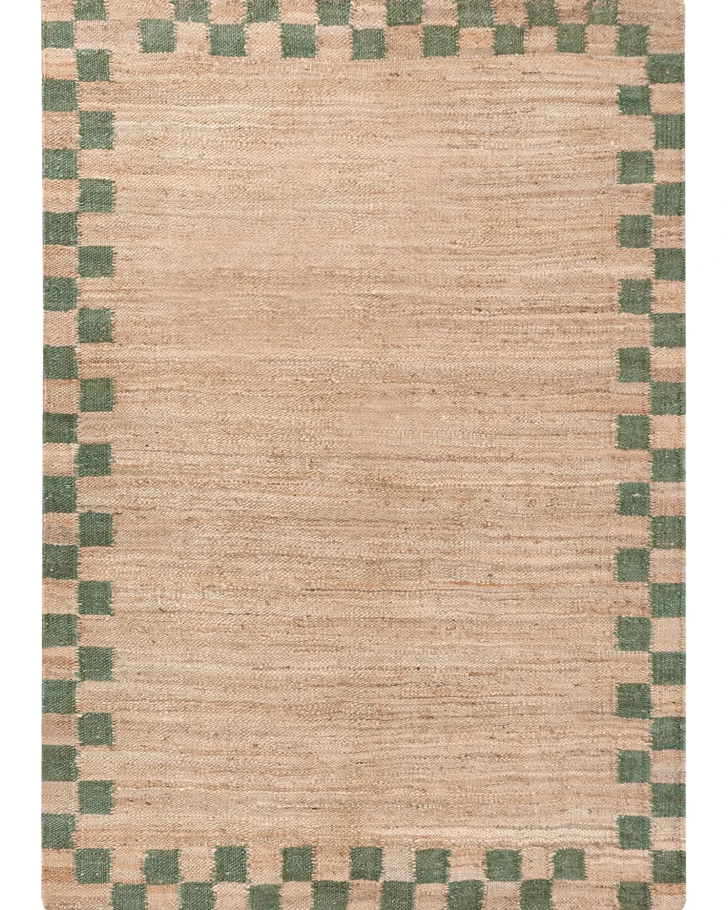 Gulvtæppe BEED Beige/Grøn 160 x 230 cm Jute