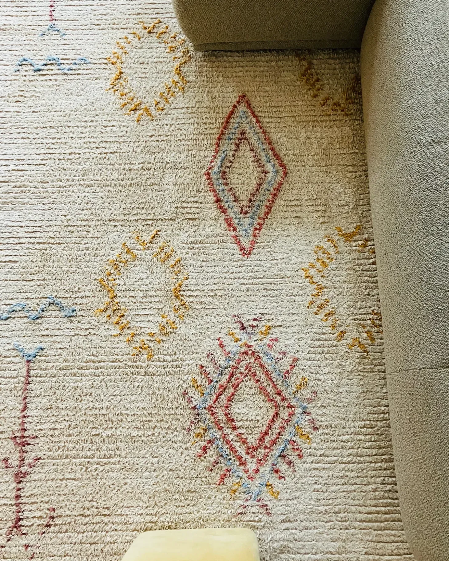 Gulvtæppe BETTIAH Beige 160 x 230 cm Bomuld