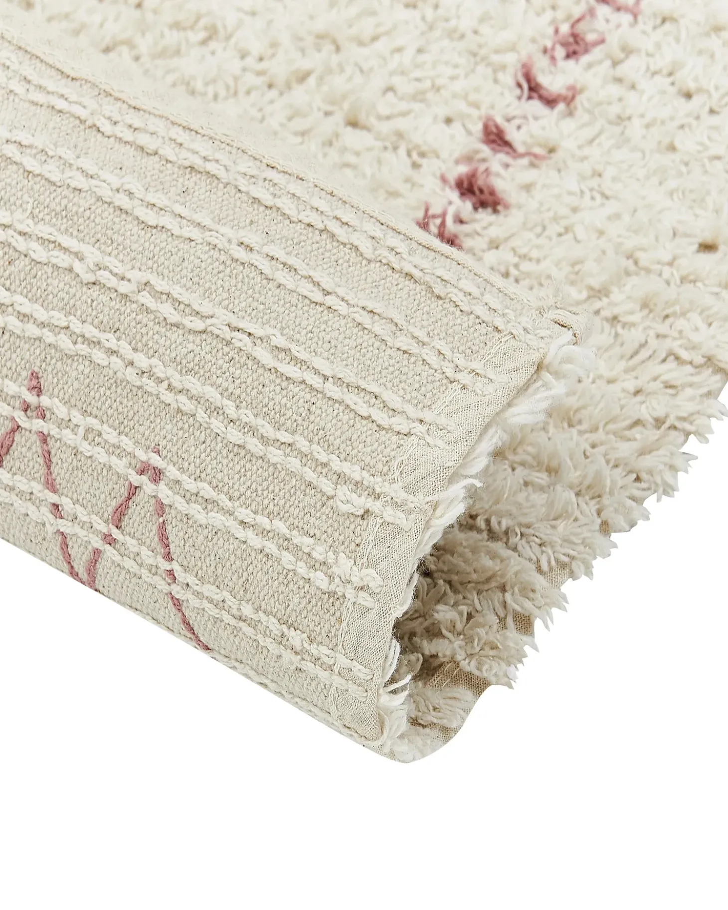 Gulvtæppe BETTIAH Beige 160 x 230 cm Bomuld