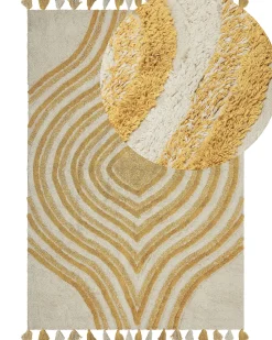 Gulvtæppe BINGOL Gul 160 x 230 cm Bomuld