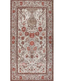 Gulvtæppe BINNISZ Rød 80 x 150 cm Bomuld