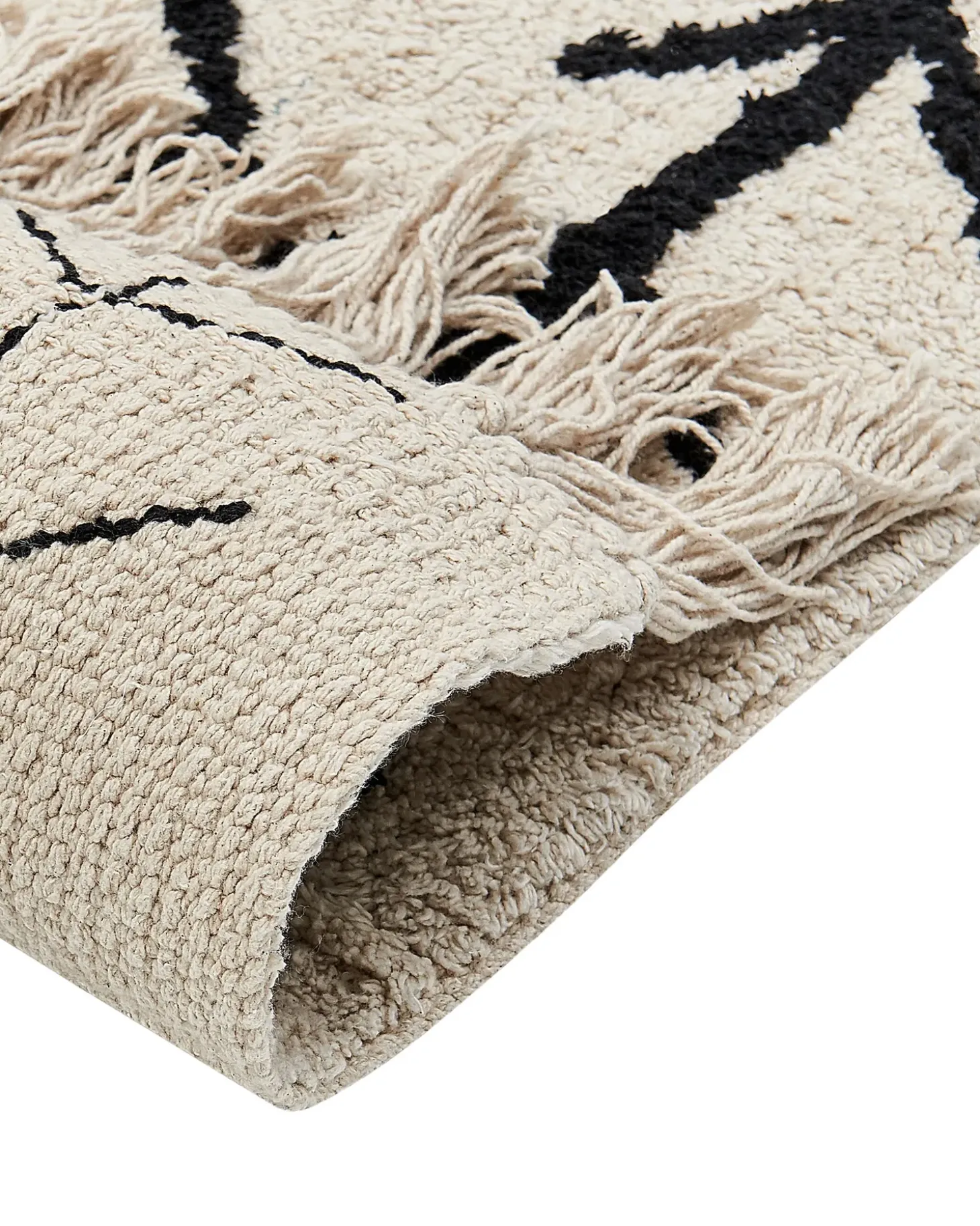 Gulvtæppe BOZKIR Beige 160 x 230 cm Bomuld