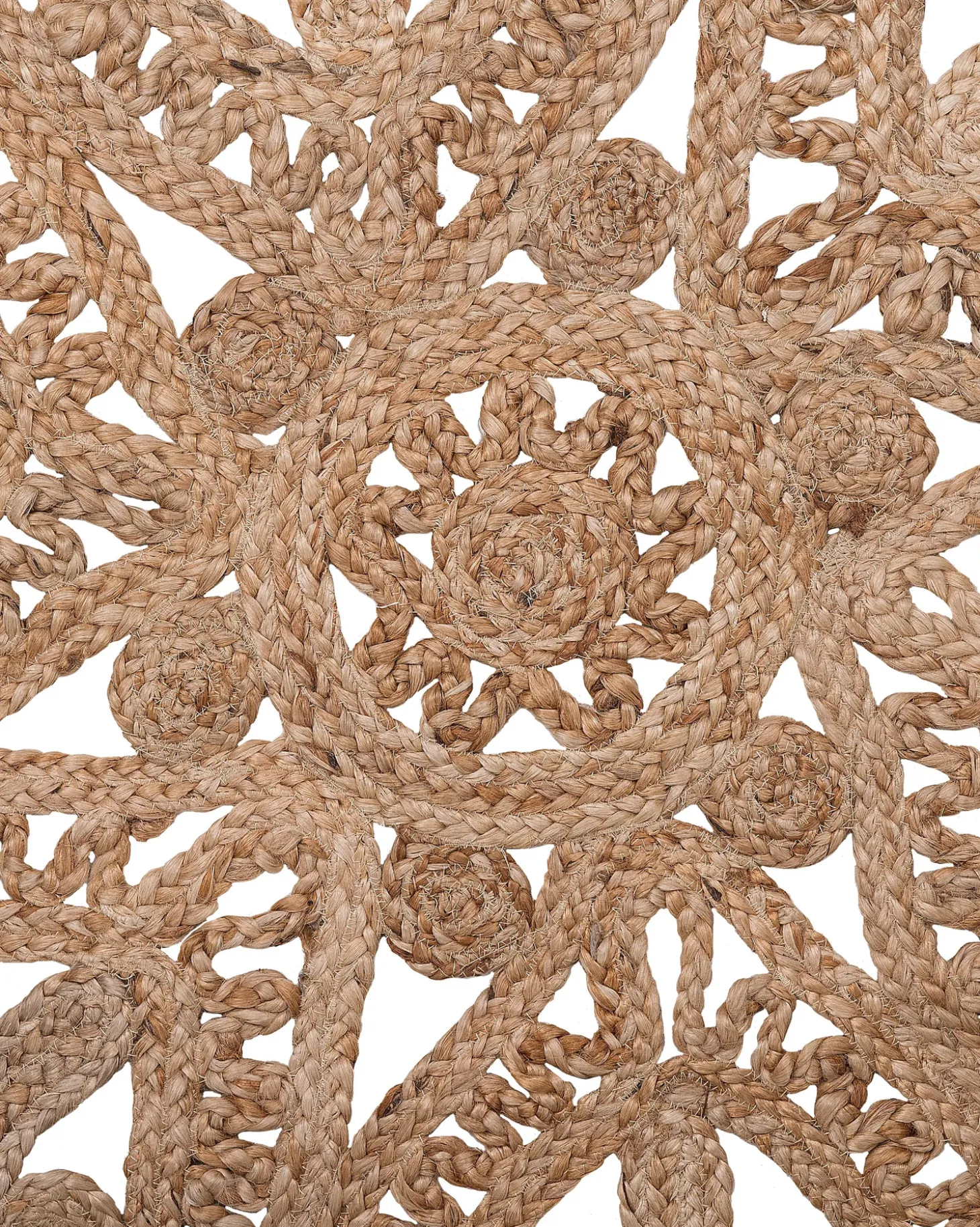 Gulvtæppe BUCAK Beige ø 120 cm Jute