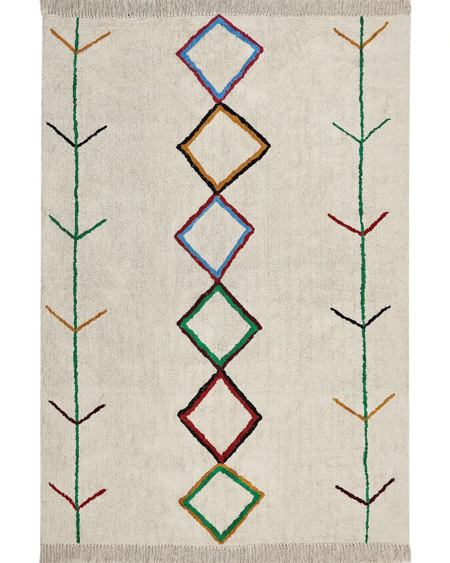 Gulvtæppe CETMI Beige 160 x 230 cm Bomuld