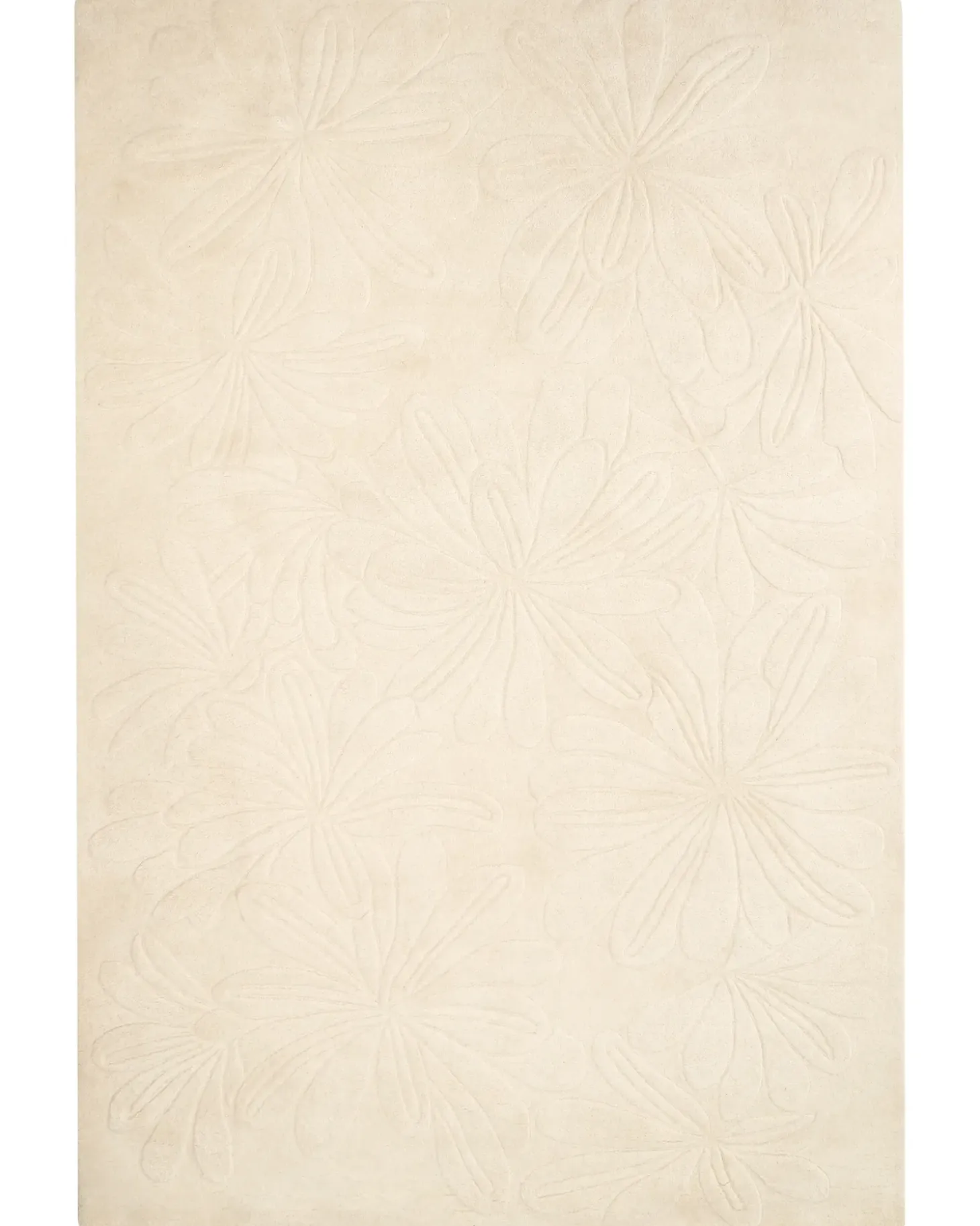Gulvtæppe CHENNAI Lys Beige 200 x 300 cm Uld