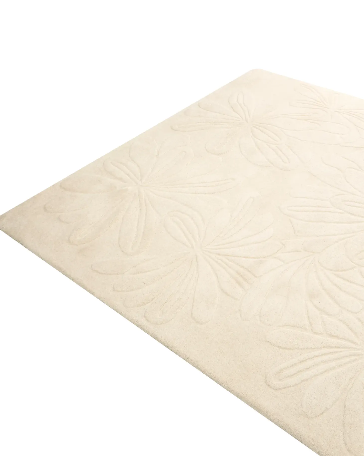 Gulvtæppe CHENNAI Lys Beige 200 x 300 cm Uld