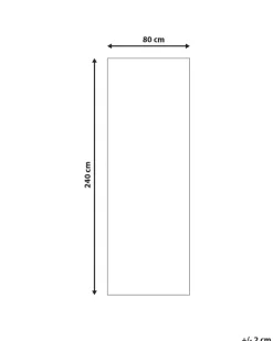 Gulvtæppe CIVRIL Multifarvet 80 x 240 cm