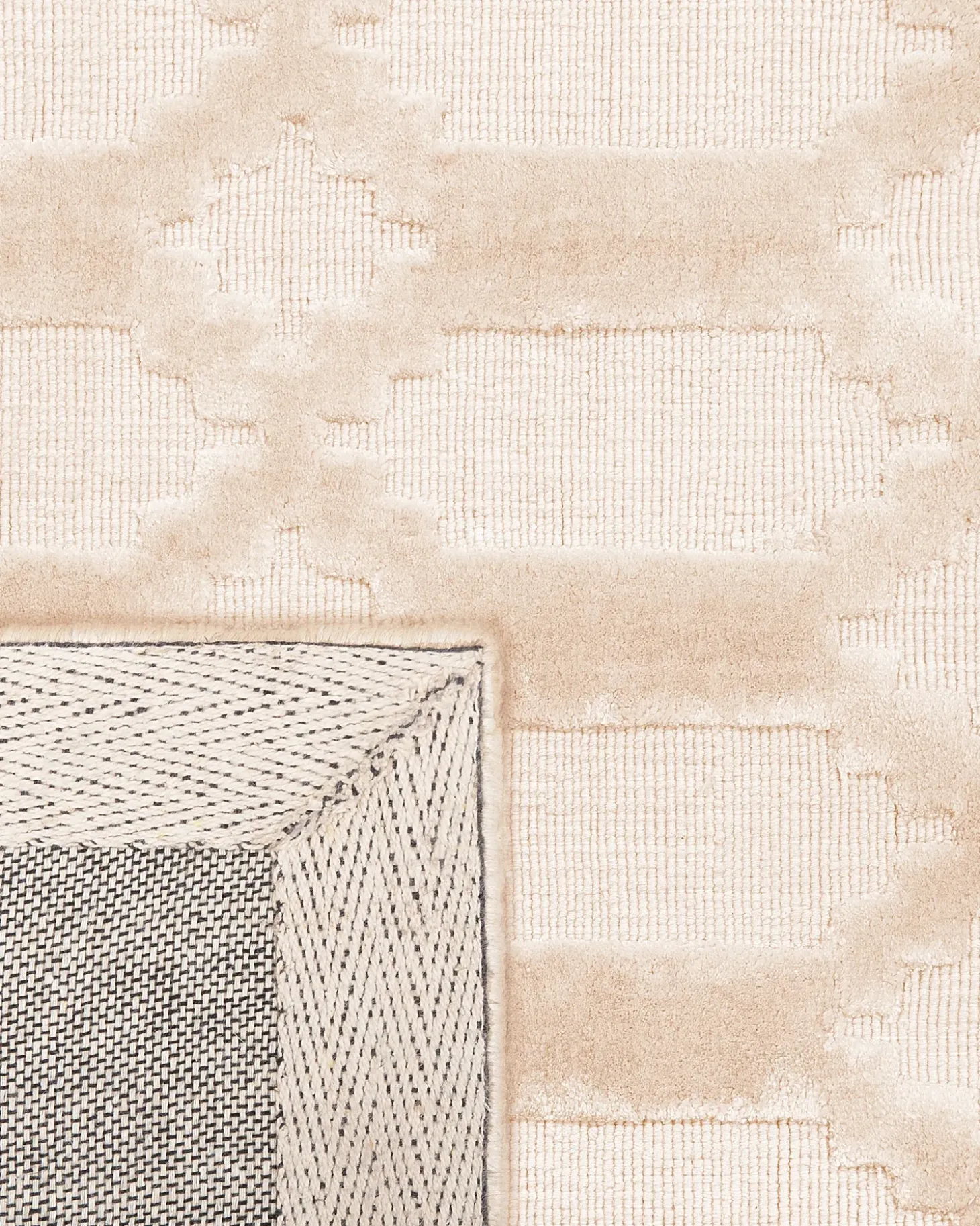 Gulvtæppe CIZRE Beige 160 x 230 cm Viskose