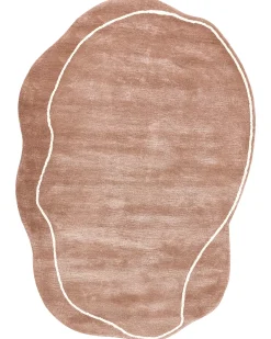 Gulvtæppe DERA Brun 160 x 230 cm Viskose