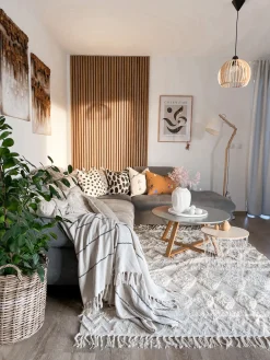 Gulvtæppe DIDIM Beige 160 x 230 cm Bomuld
