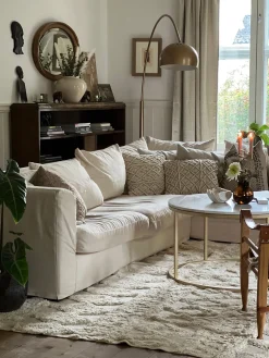 Gulvtæppe DIDIM Beige 160 x 230 cm Bomuld