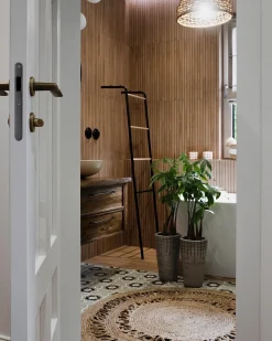 Gulvtæppe DIKILI Beige ø 120 cm Jute