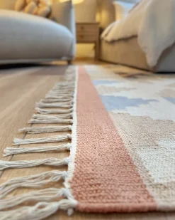 Gulvtæppe DILIJAN Multifarvet 160 x 230 cm Bomuld Kelim