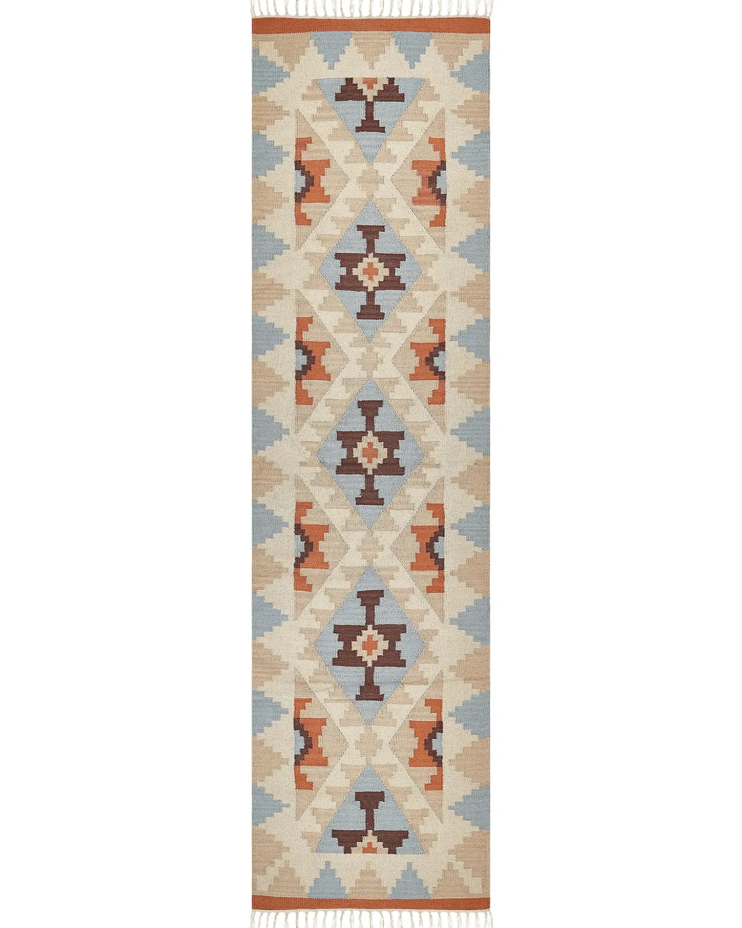 Gulvtæppe DILIJAN Multifarvet 80 x 300 cm Bomuld Kelim