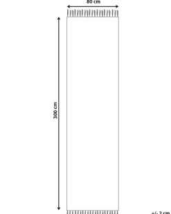 Gulvtæppe DILIJAN Multifarvet 80 x 300 cm Bomuld Kelim
