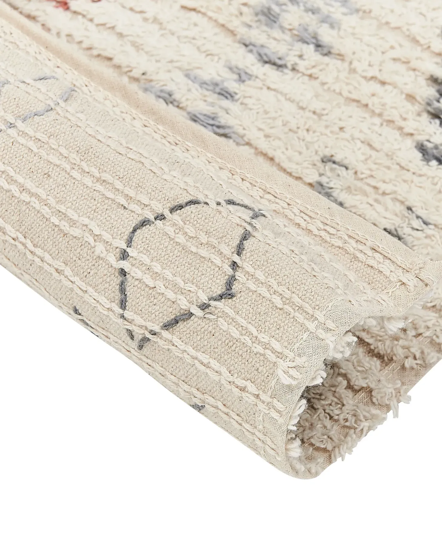 Gulvtæppe DISPUR Beige 160 x 230 cm Bomuld