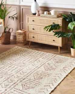 Gulvtæppe EDIRNE Beige 160 x 230 cm Bomuld