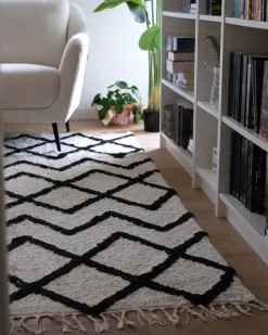 Gulvtæppe ELDES Beige 160 x 230 cm Bomuld