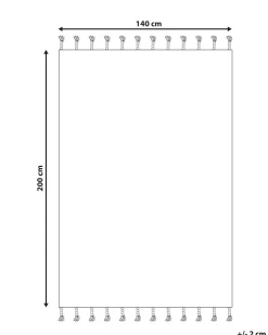 Gulvtæppe ERAY Lys Beige 140 x 200 cm Bomuld