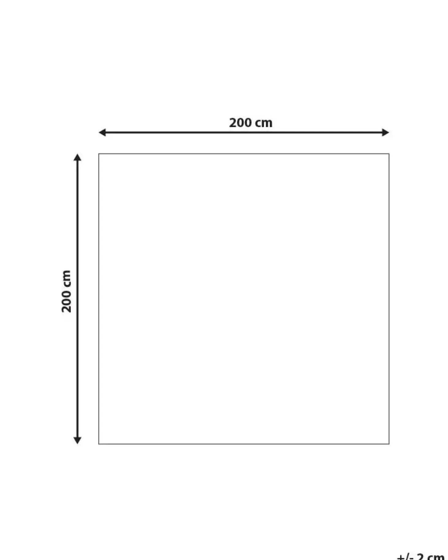 Gulvtæppe ERCIS Blå 200 x 200 cm Viskose