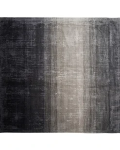 Gulvtæppe ERCIS Sort 200 x 200 cm Viskose