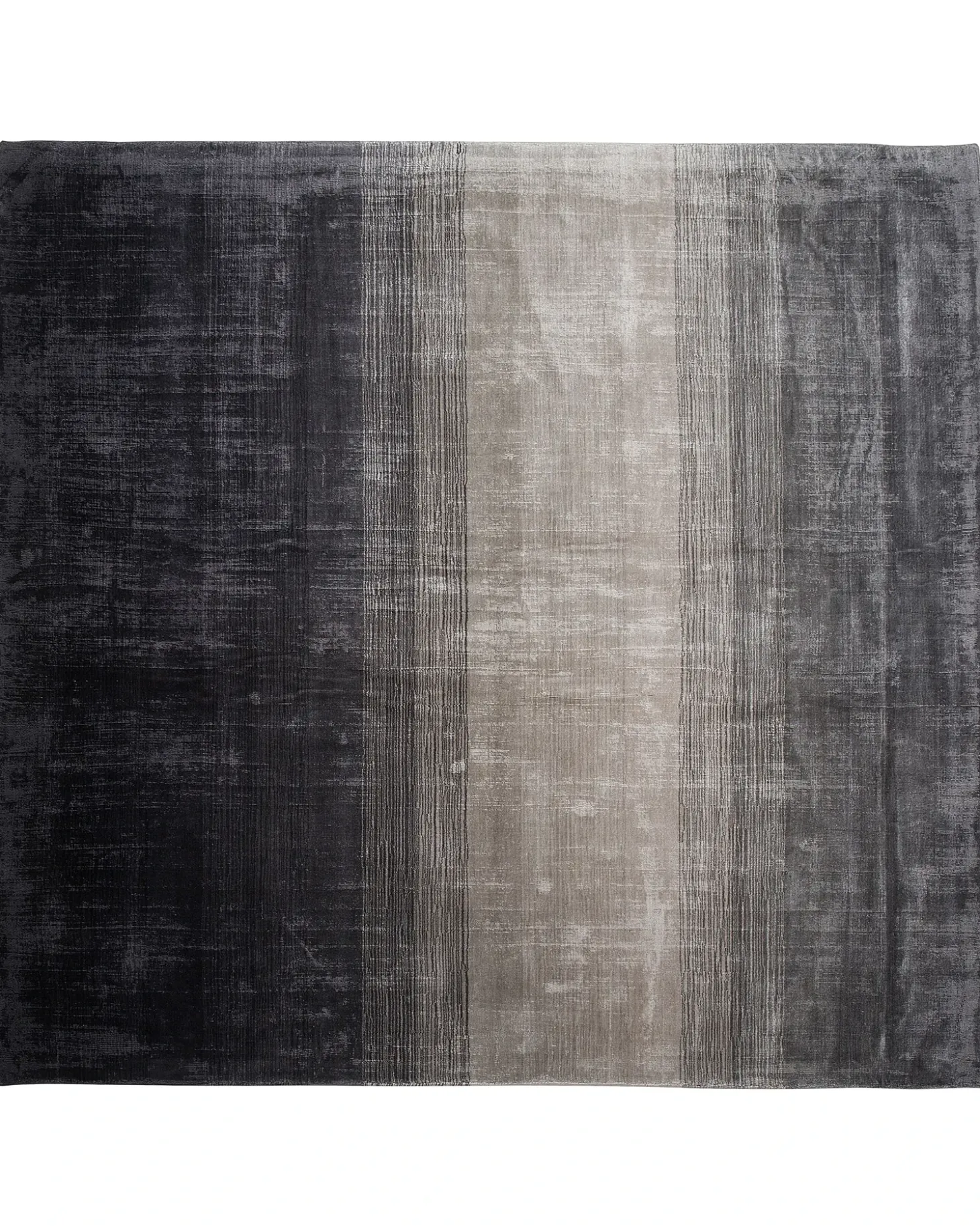 Gulvtæppe ERCIS Sort 200 x 200 cm Viskose