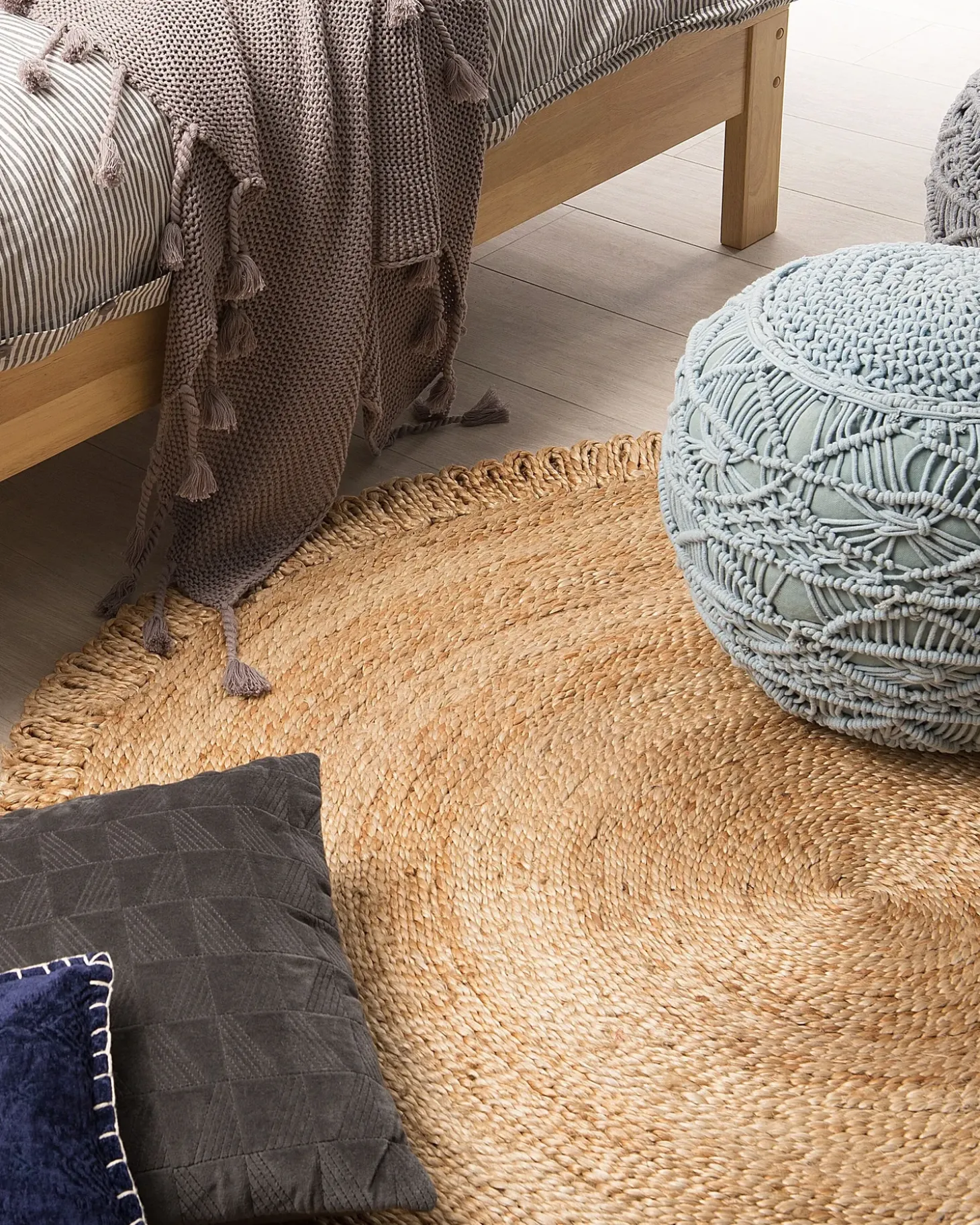Gulvtæppe ERENCE Beige ø 140 cm