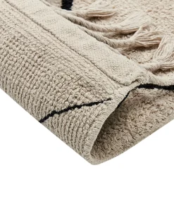 Gulvtæppe ERLER Lys Beige 160 x 230 cm Bomuld