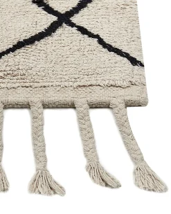 Gulvtæppe ERLER Lys Beige 160 x 230 cm Bomuld