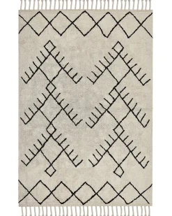Gulvtæppe ERLER Lys Beige 160 x 230 cm Bomuld