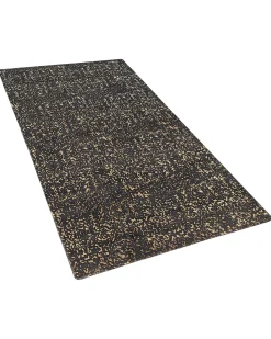 Gulvtæppe ESEL Guld 80 x 150 cm Viskose