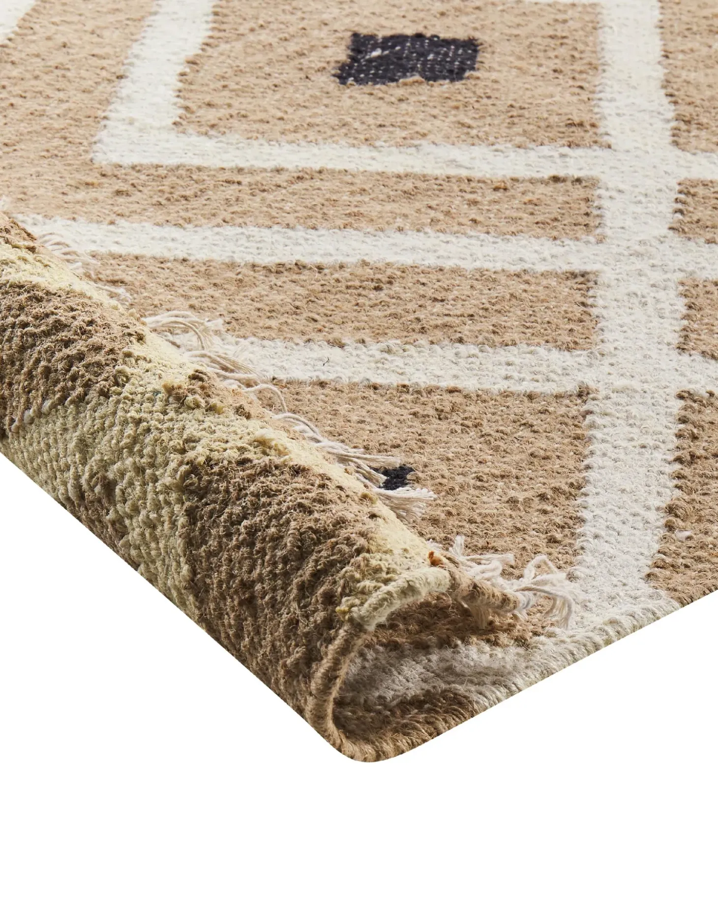 Gulvtæppe ESENCIK Beige 200 x 300 cm Jute