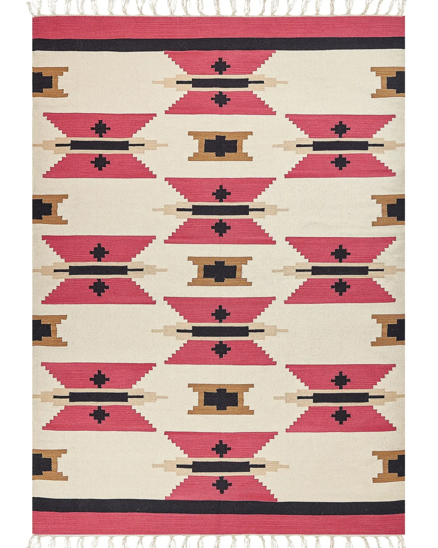 Gulvtæppe GARNI Multifarvet 200 x 300 cm Bomuld Kelim