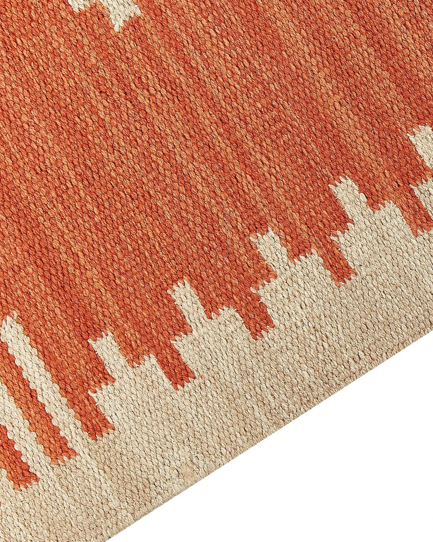 Gulvtæppe GAVAR Orange 160 x 230 cm Bomuld Kelim