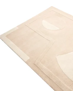 Gulvtæppe GAYA Beige 200 x 300 cm Uld