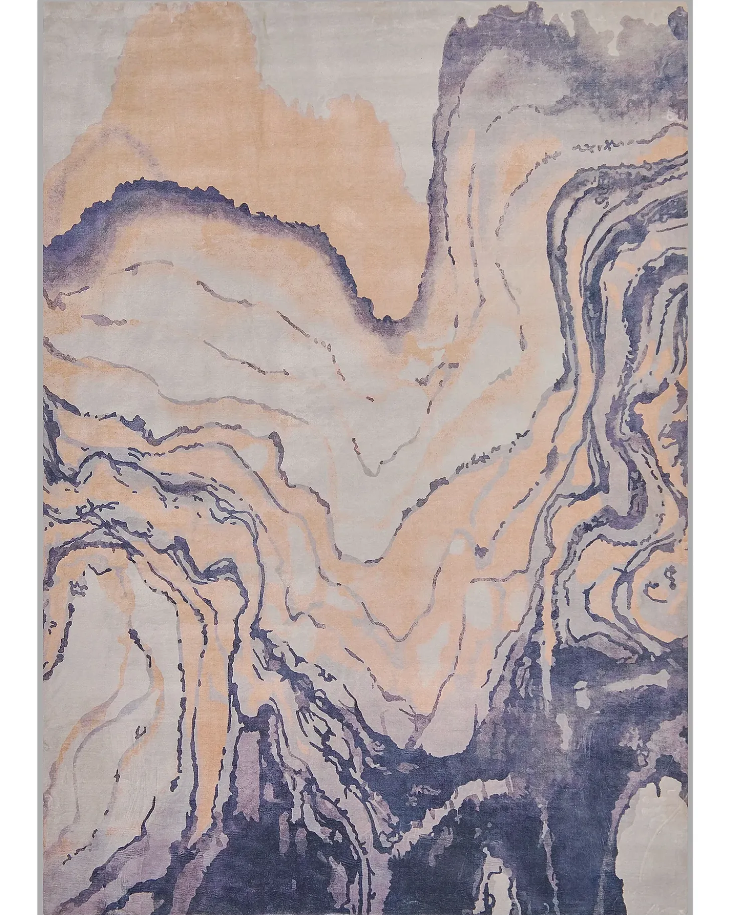 Gulvtæppe GEBZE Blå 160 x 230 cm