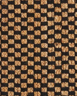 Gulvtæppe GERCE Sort 140 x 200 cm Jute