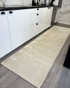 Gulvtæppe GESI II Lys Beige 80 x 300 cm Viskose