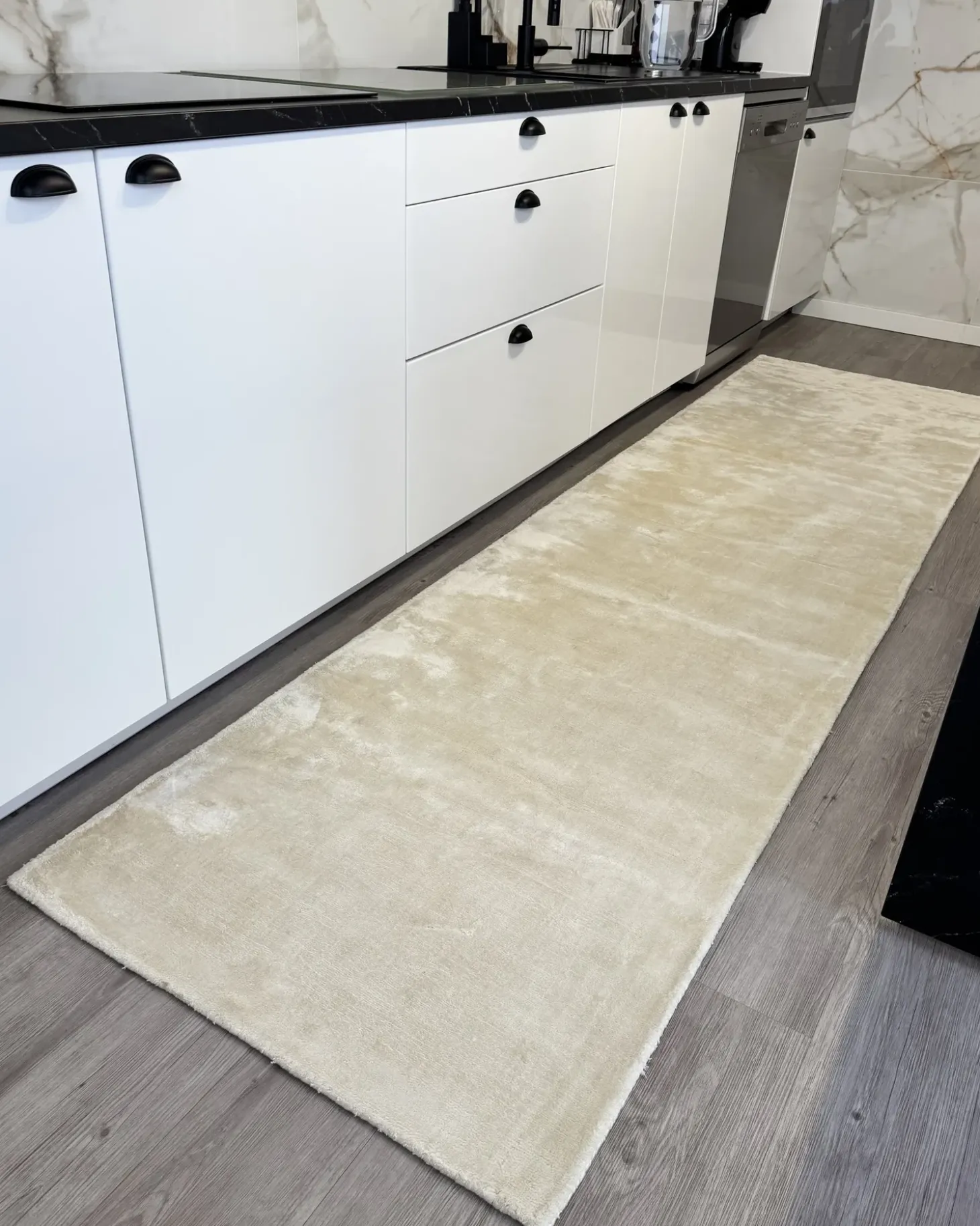 Gulvtæppe GESI II Lys Beige 80 x 300 cm Viskose